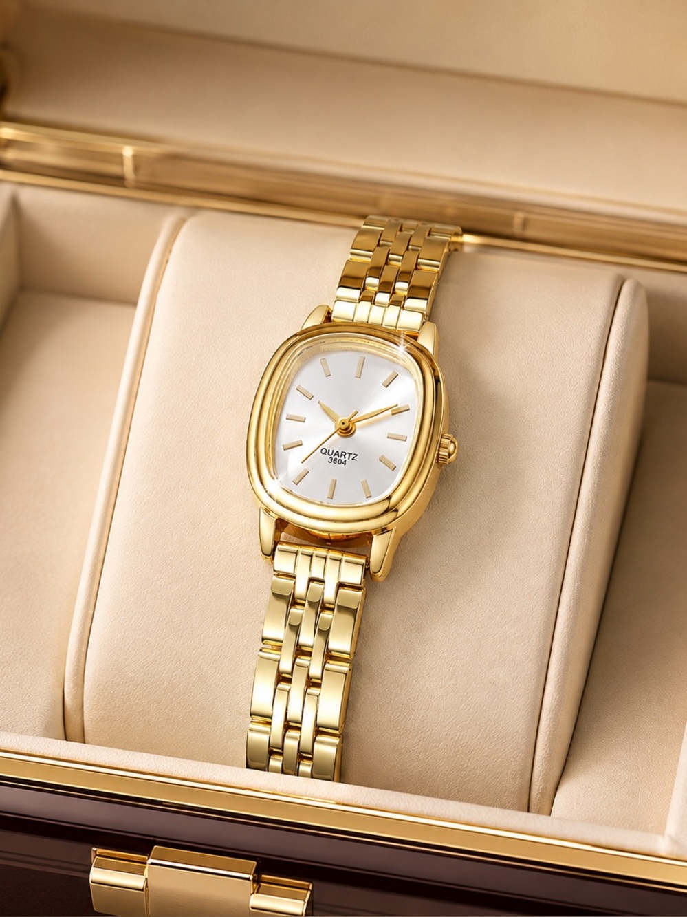 Gold Women’s Quartz Bracelet Watch - Statement